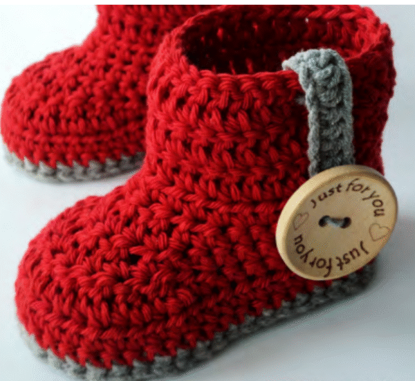 HUT'S AMORE | Crochet Baby Booties