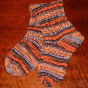 Basic Toe Up Crochet Socks