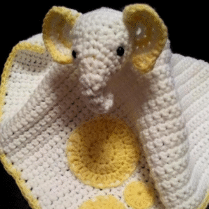 Grace the Crochet Elephant Comfort Blanket