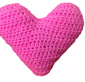 Heart Throw Cushion Crochet Pattern