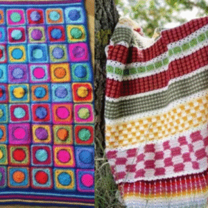 Bright & Bold Crochet Pack: Cheerful + 9 Colorful Blankets