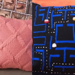 Knit Cable Pillow Patterns + Pac-Man Pillow Crochet Pattern