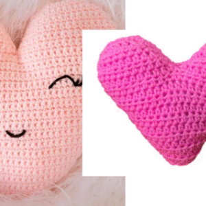 Heart Cushion Crochet Pattern + Heart Throw Cushion Crochet Pattern