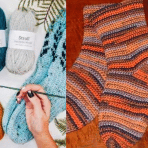 Vine Crochet Socks + Basic Toe Up Crochet Socks