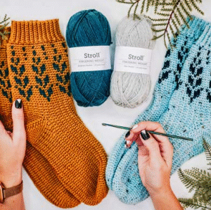 Vine Crochet Socks